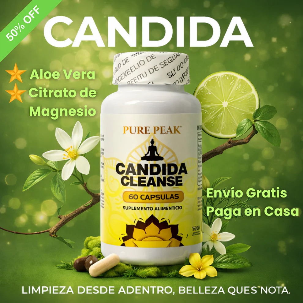 Candida Cleanse 60 Cápsulas – Limpieza Intestinal – Equilibrio Natural en 30 Días
