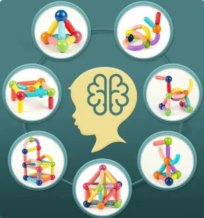 Juego de Bloques Magnéticos Montessori 42 Piezas MagneticBlock™