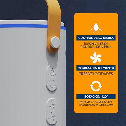 Eco Breeze™ Aire Acondicionado Humidificador Ventilador 3 en 1  de 2 Niveles Portátil Incluye Control Remoto