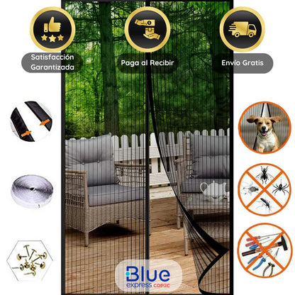 MosquiGuard™ Cortina Magnetica Anti-Mosquitos y animalitos