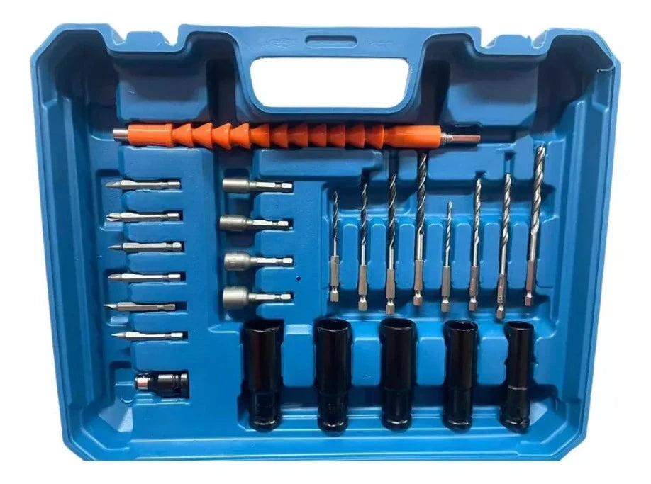 DrillMax ™ Llave Taladro de Impacto + Maleta Incluye 2 Baterías + Accesorios
