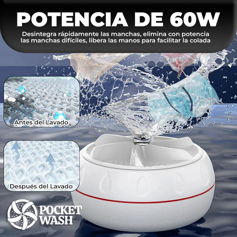 Mini Turbina Lavadora Portatil PocketWash™