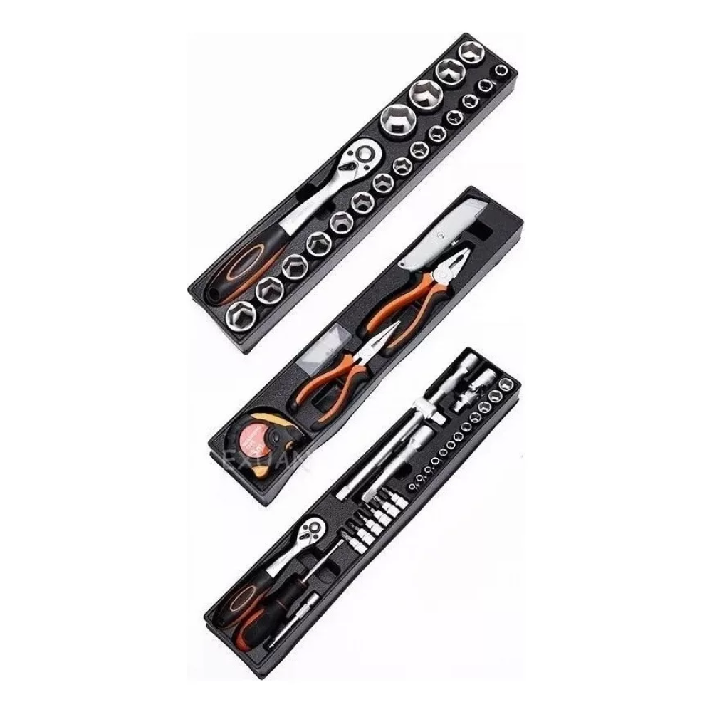 Caja De Herramientas Metálica 5 Pisos Incluye 85 Pizas Premium - MetalityTools™