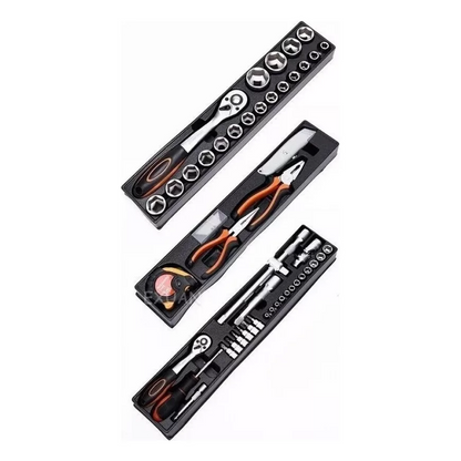 Caja De Herramientas Metálica 5 Pisos Incluye 85 Pizas Premium - MetalityTools™