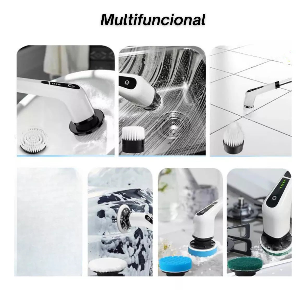 Cepillo de Limpieza Multiuso Eléctrico 7 en 1