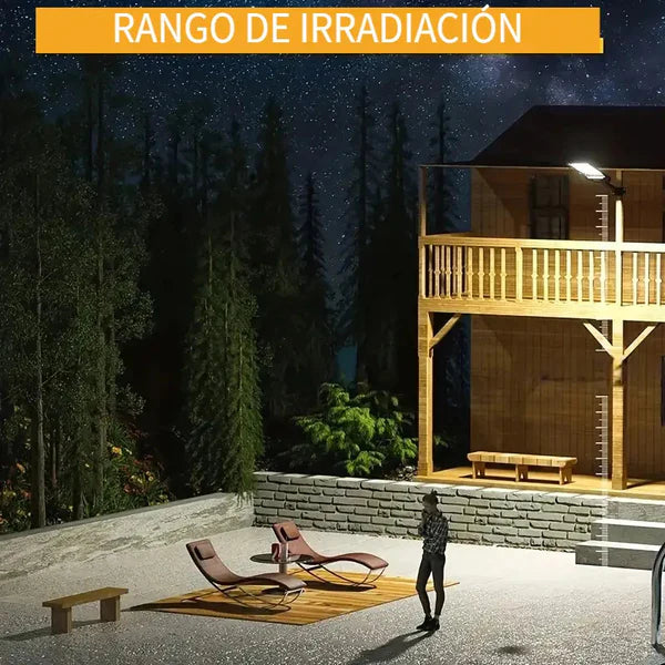 Pack 2 Focos LED Solar 500 Watts Con Sensor De Movimiento y Control Remoto IP65