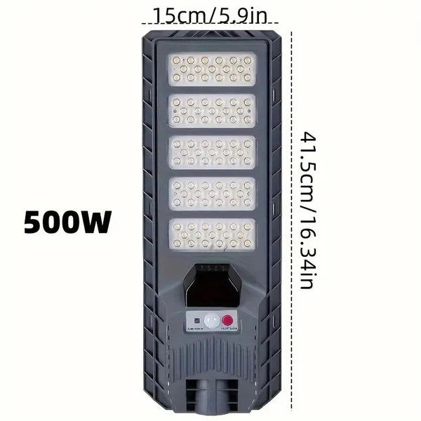 Pack 2 Focos LED Solar 500 Watts Con Sensor De Movimiento y Control Remoto IP65