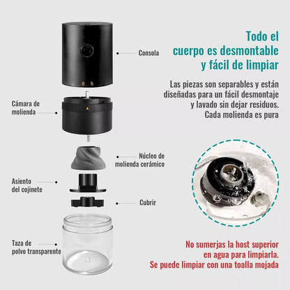 CoffeeGrinder E™  Molinillo Eléctrico Portátil De Café, Especias y Más