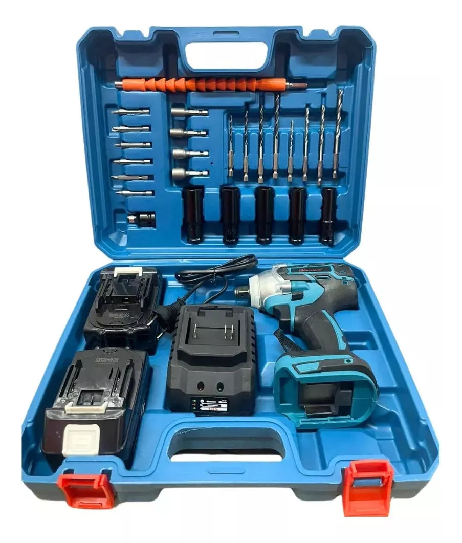 DrillMax ™ Llave Taladro de Impacto + Maleta Incluye 2 Baterías + Accesorios