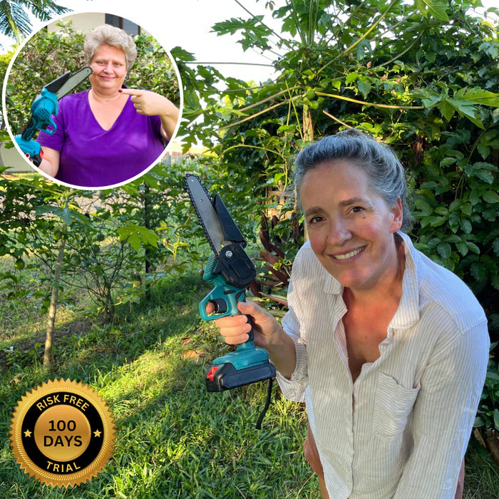 MaxSaw ™ - Mini Motosierra Eléctrica Inalámbrica 2 Baterías Incluidas