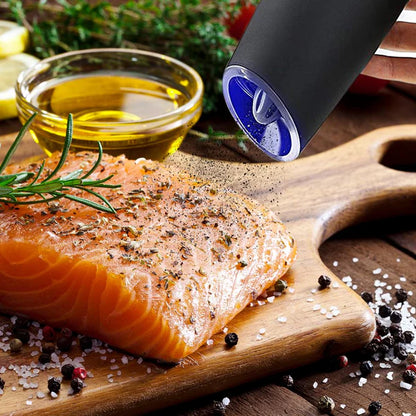 PepperGrinder E™ Molinillo Eléctrico Automático Sal y Pimienta con Luz UV