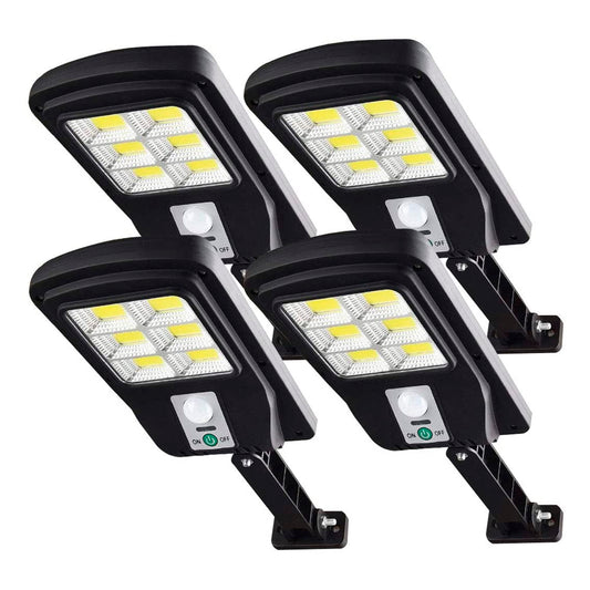 Foco LED Solar Exterior Pack de 4 Con Sensor De Movimiento IP65