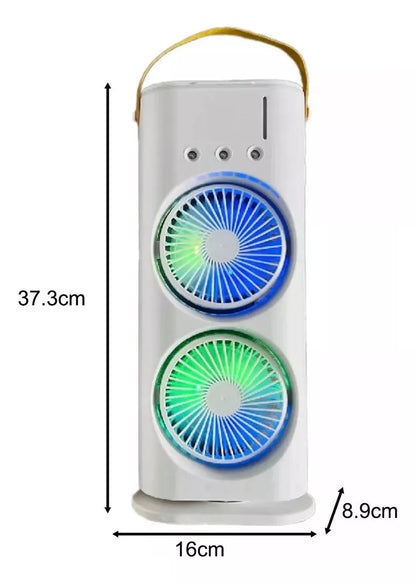 Eco Breeze™ Aire Acondicionado Humidificador Ventilador 3 en 1  de 2 Niveles Portátil Incluye Control Remoto