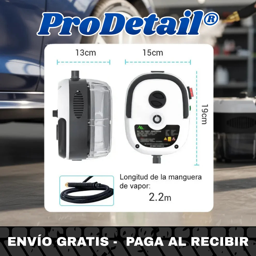 Limpiador Vapor Tapiz Mopa Colchones Auto Alta Presión 2500w ProDetail®