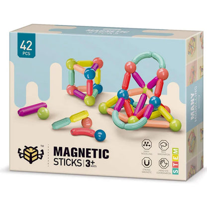 Juego de Bloques Magnéticos Montessori 42 Piezas MagneticBlock™