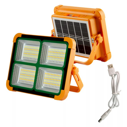 Foco LED Solar Reflector 1000W Con Power Bank y 4 Modos de Iluminación Portatil